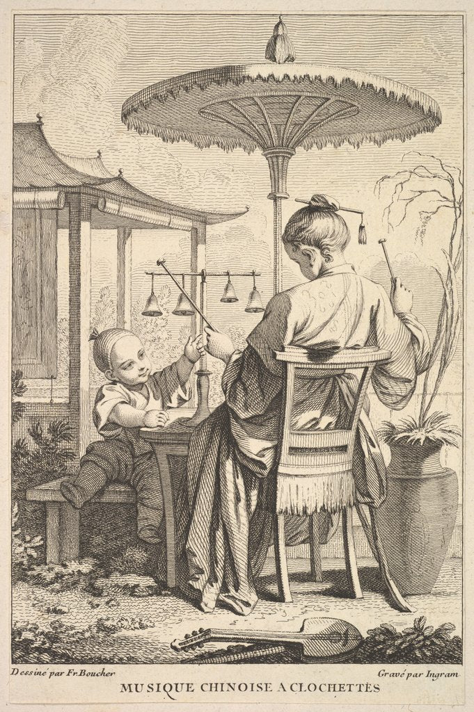 Detail of Chinese Bell Music, 1741-63 by John Ingram