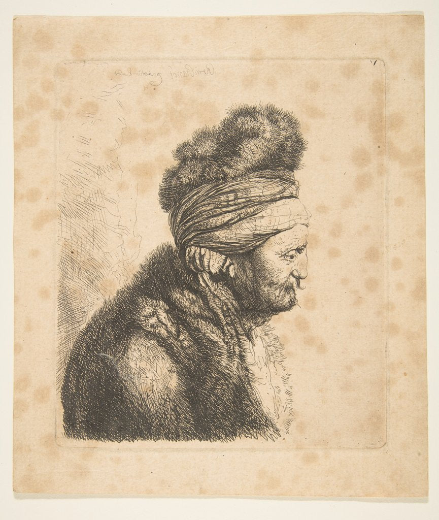 Detail of The Second Oriental Head, 18th century by John Smith