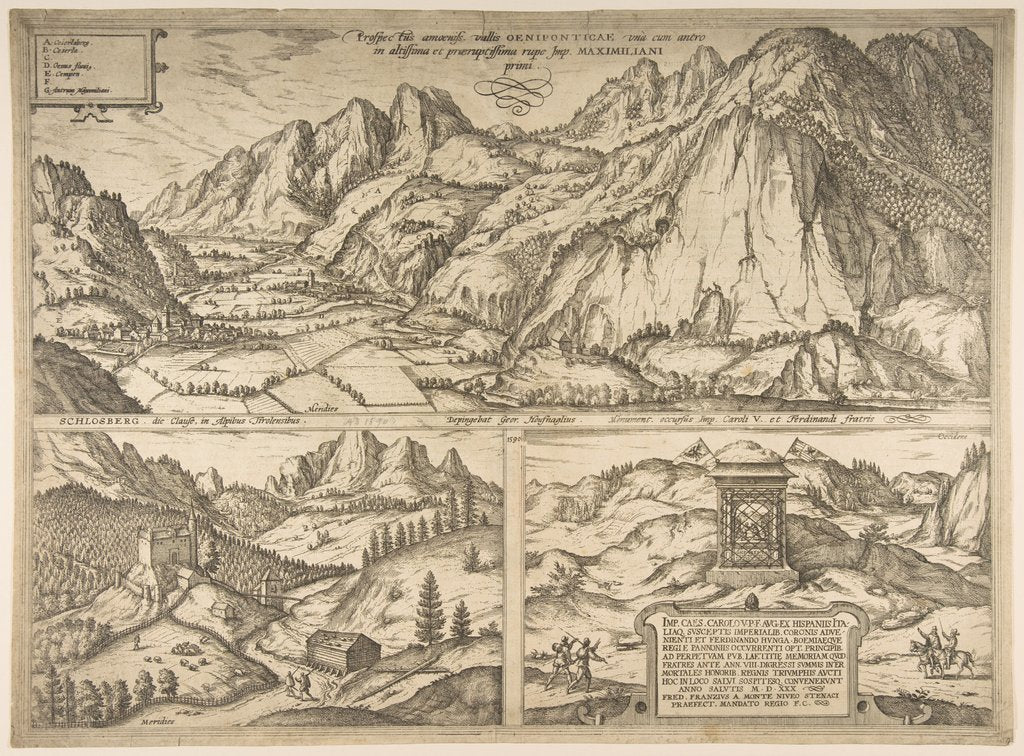 Detail of Innsbruck from the series Civitates Orbis Terrarum, vol. V, plate 59, 1590 by Unknown