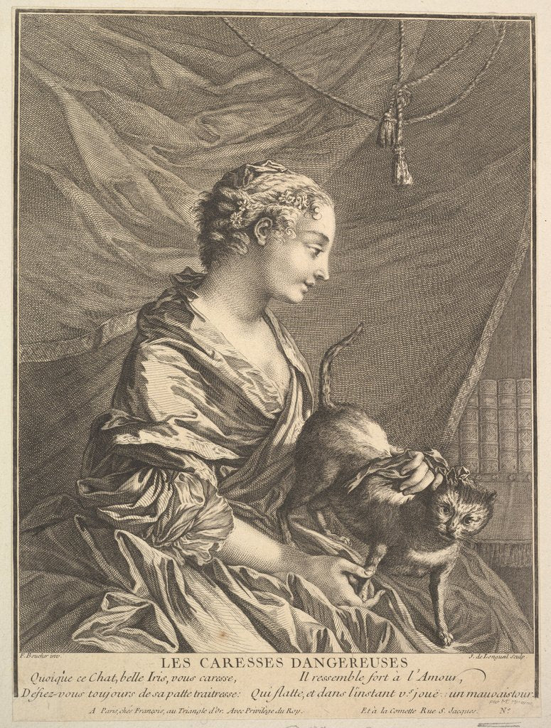 Detail of Dangerous Caresses by Joseph de Longueil