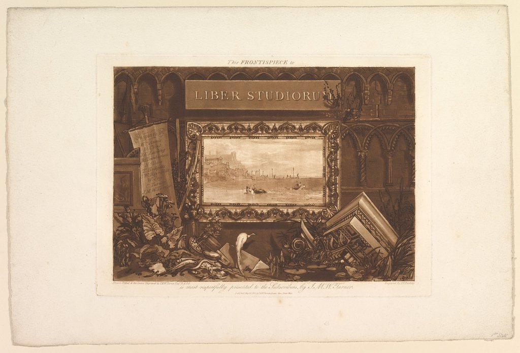 Detail of The Frontispiece to Liber Studiorum, May 1812 by JMW Turner