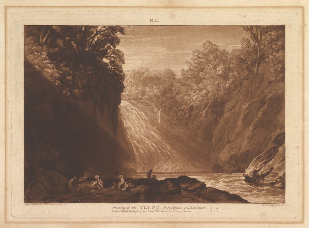 Detail of Drawing of the Clyde, March 29, 1809 by JMW Turner