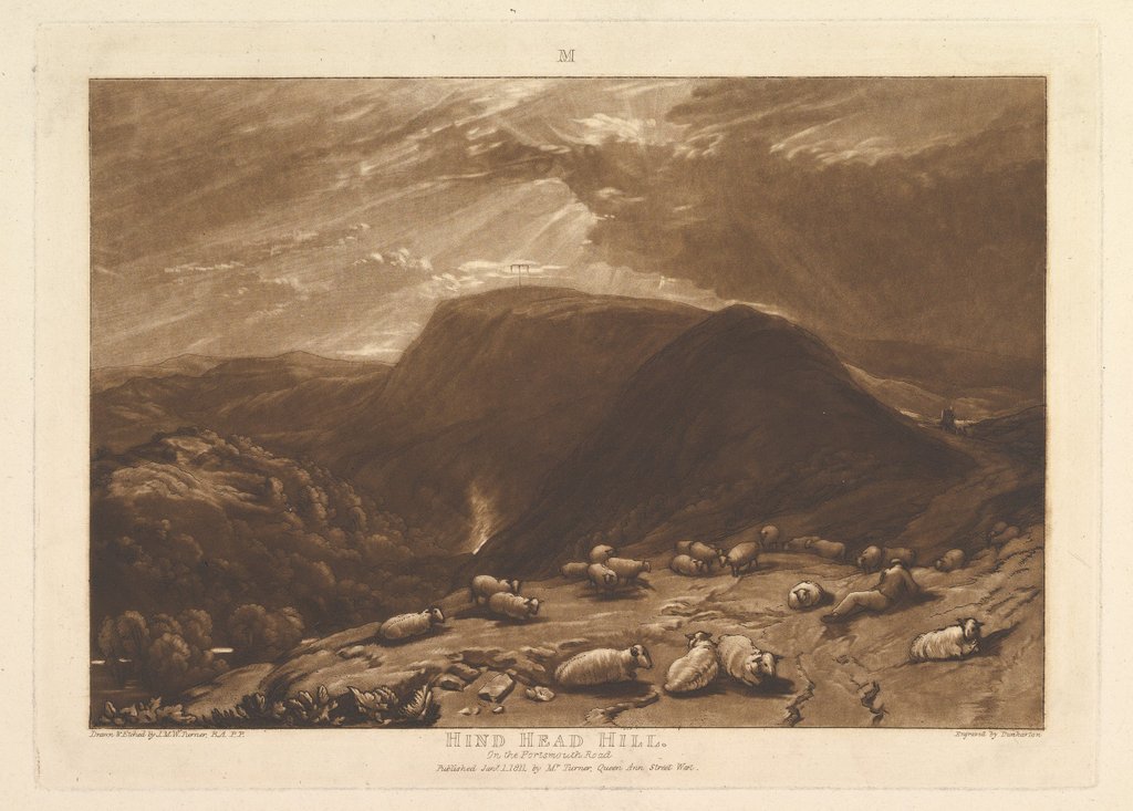 Detail of Hind Head Hill, On the Portsmouth Road, January 1, 1811 by JMW Turner