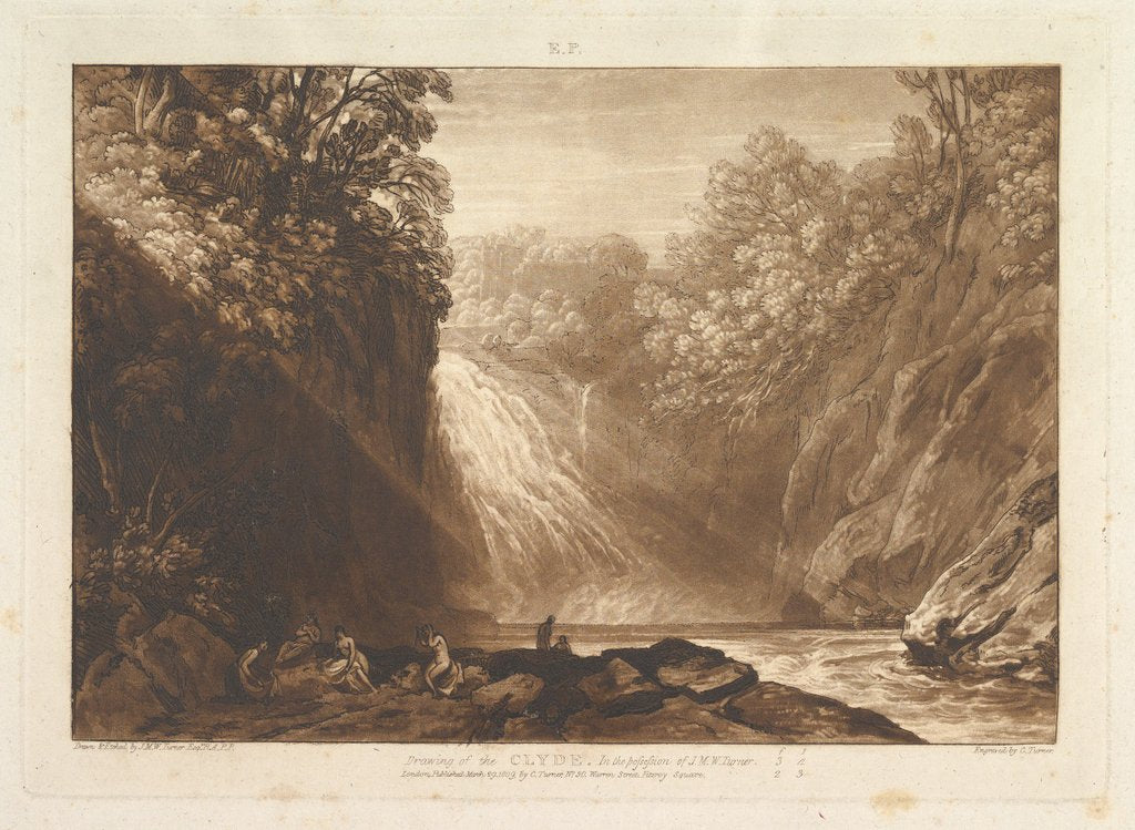 Detail of Drawing of the Clyde, March 29, 1809 by JMW Turner