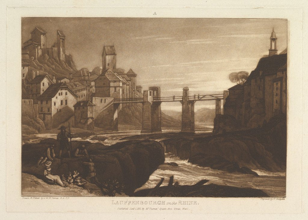 Detail of Lauffenbourgh on the Rhine, January 1, 1811 by JMW Turner