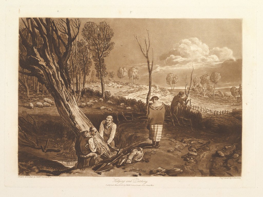 Detail of Hedging and Ditching, May 23, 1812 by JMW Turner