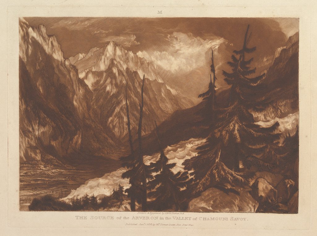 Detail of The Source of the Arvaron in the Valley of Chamouni, Savo by JMW Turner