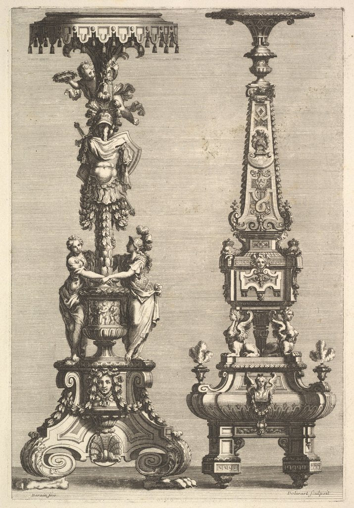 Detail of Two Torchères, 1692 by Juan Dolivar