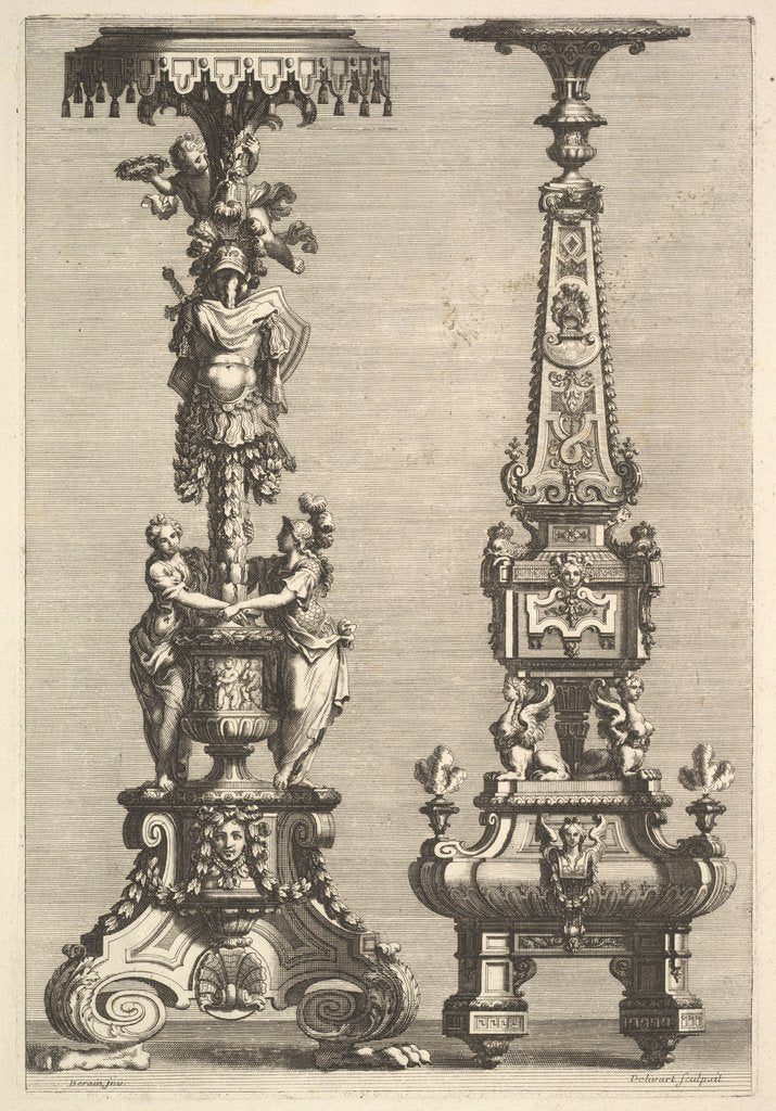 Two Torchères, 1692 by Juan Dolivar