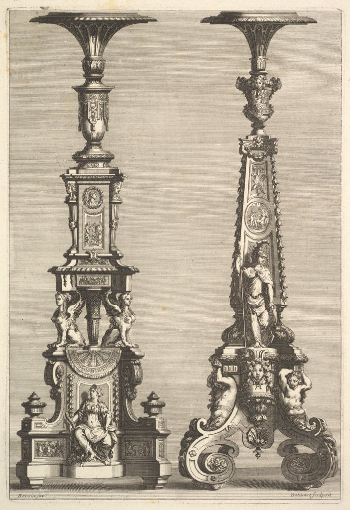 Detail of Two Torchères, 1692 by Juan Dolivar