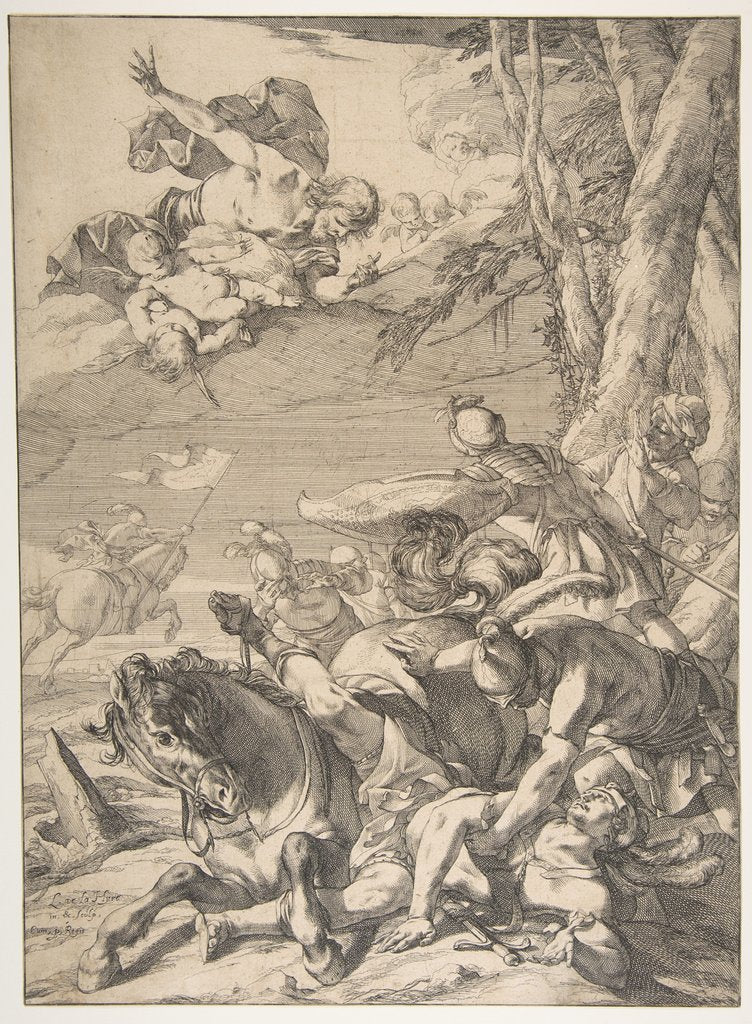 Detail of Conversion of St. Paul by Laurent de la Hyre
