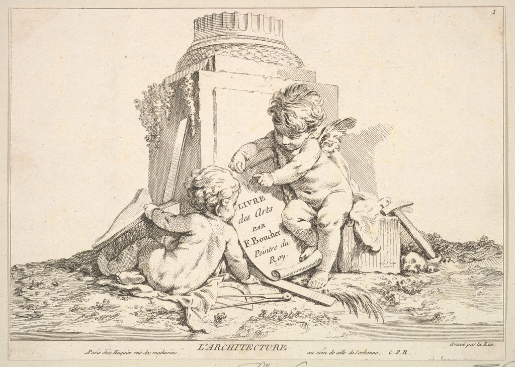 Detail of Architecture by Louis Felix de la Rue