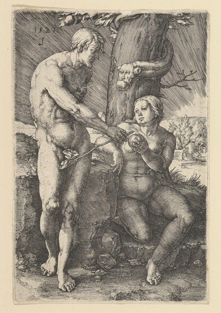 Detail of Sin of Adam and Eve, 1529 by Lucas van Leyden