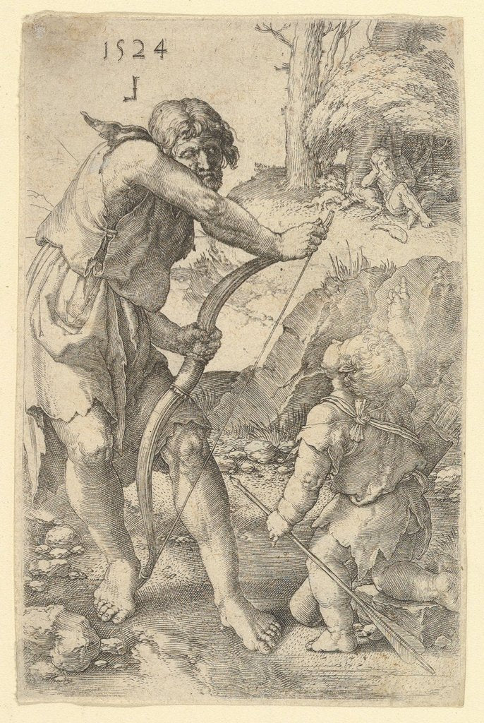 Detail of Lamech and Cain, 1524 by Lucas van Leyden
