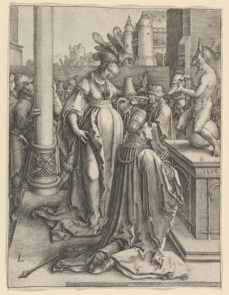 Detail of Solomon's Idolatry, 1514 by Lucas van Leyden