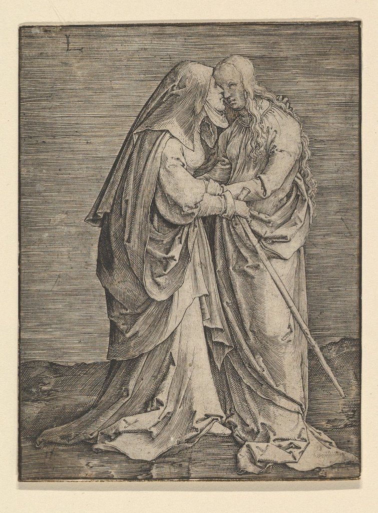 Detail of The Visitation, ca. 1516 by Lucas van Leyden