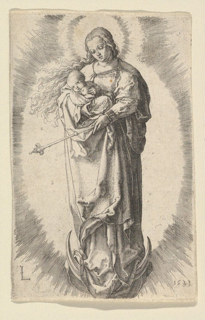 Detail of The Virgin with Child on the Crescent, 1523 by Lucas van Leyden