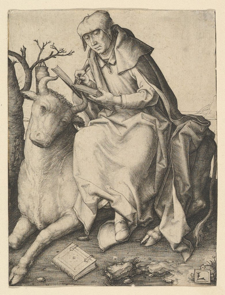 Detail of St. Luke, ca. 1508 by Lucas van Leyden