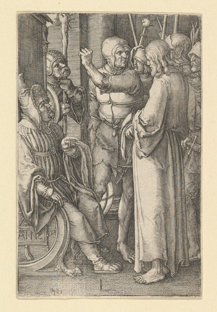 Detail of Christ Before Annas, 1521 by Lucas van Leyden