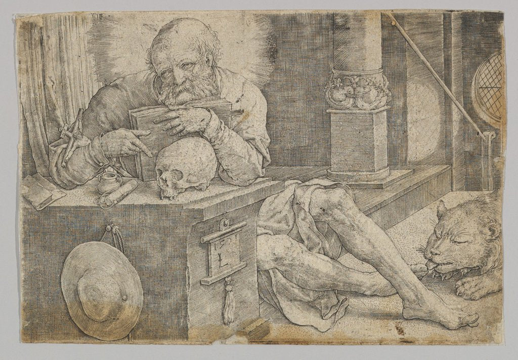 Detail of St. Jerome in his Study, 1521 by Lucas van Leyden