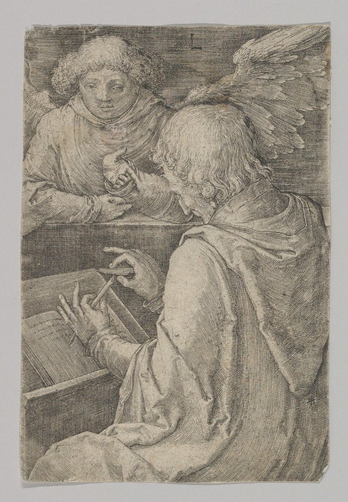 Detail of St. Matthew, from the series The Four Evangelists, 1518 by Lucas van Leyden