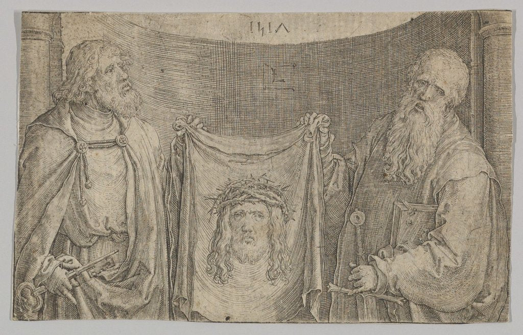 Detail of Sts. Peter and Paul With the Vernicle, 1517 by Lucas van Leyden