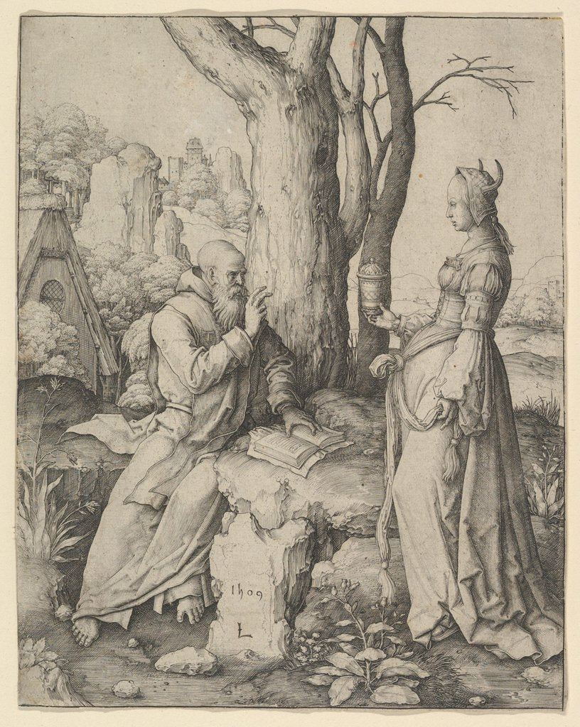 Detail of The Temptation of St. Anthony, 1509 by Lucas van Leyden