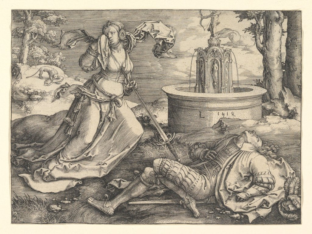 Detail of Pyramus and Thisbe, 1514 by Lucas van Leyden