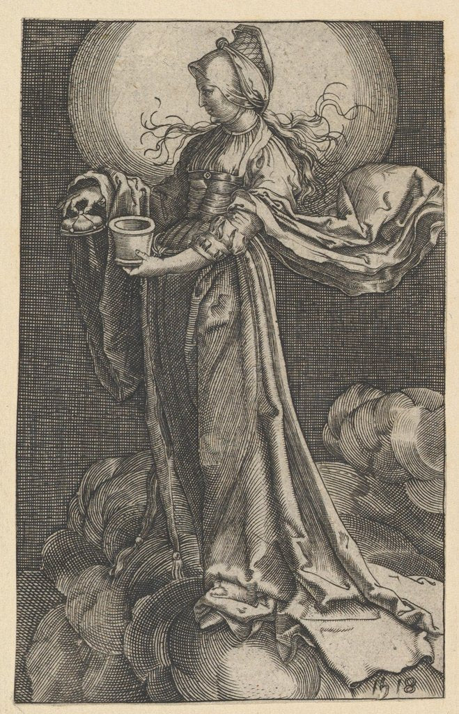 Detail of St. Mary Magdalene on the Clouds, 1518 by Unknown