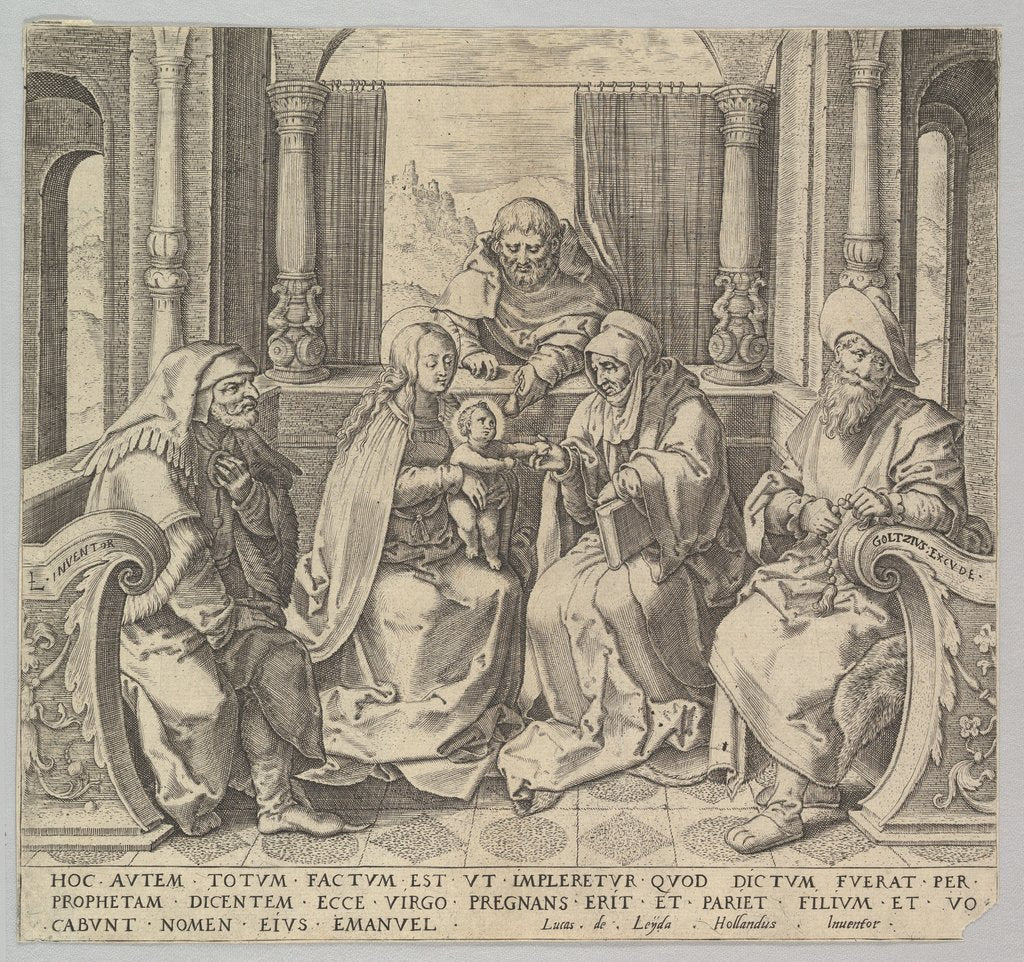 Detail of The Holy Kindred, by Unknown