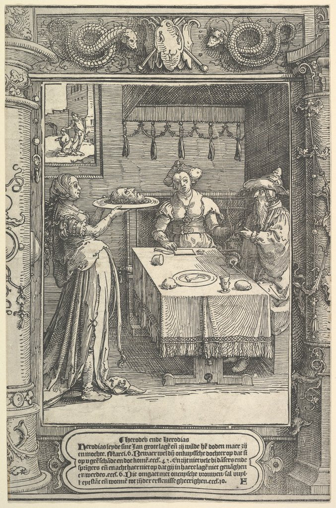 Detail of Salome with the Head of John the Baptist, ca. 1517 by Lucas van Leyden
