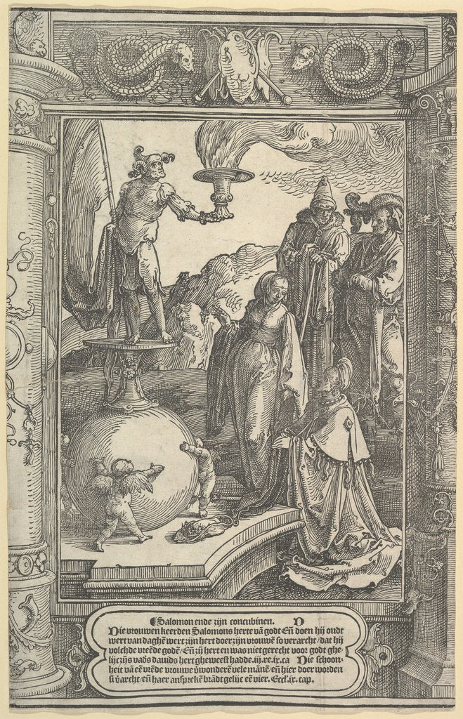 Detail of Solomon's Idolatry [I Kings, 11:1-8], ca. 1517 by Lucas van Leyden
