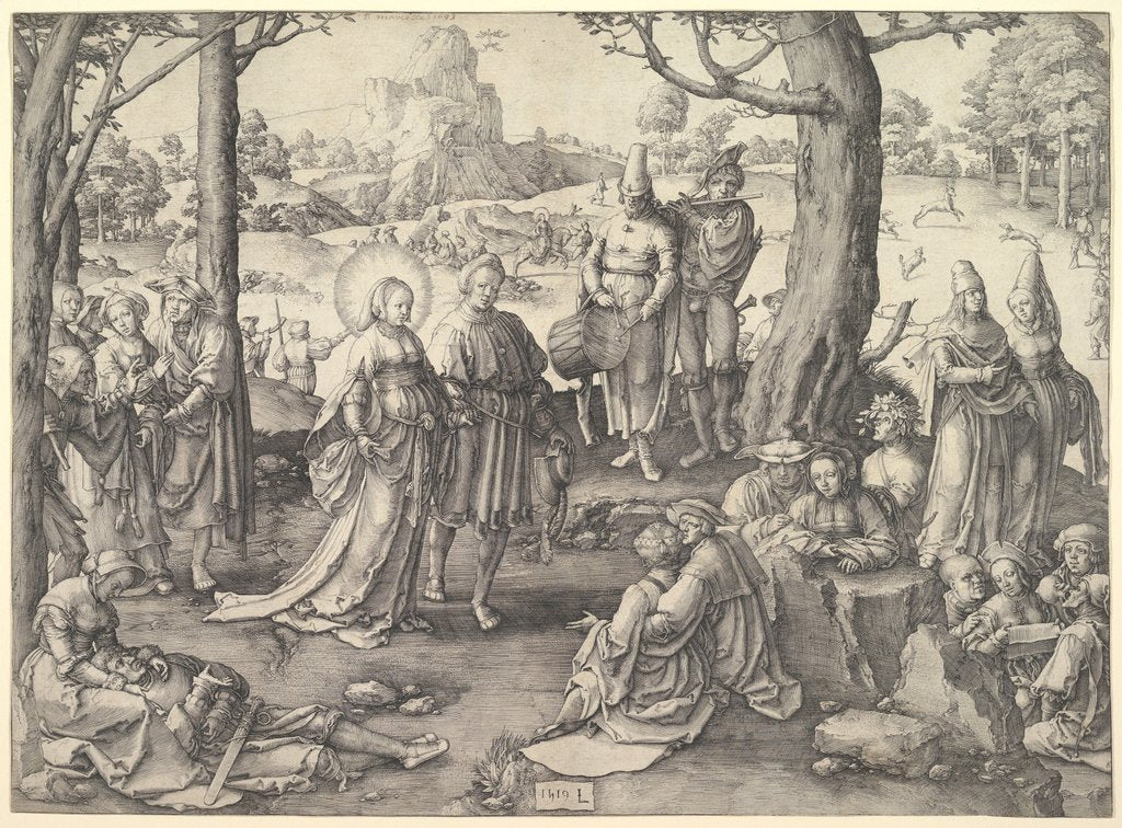 Detail of Dance of St. Mary Magdalene, 1519 by Unknown