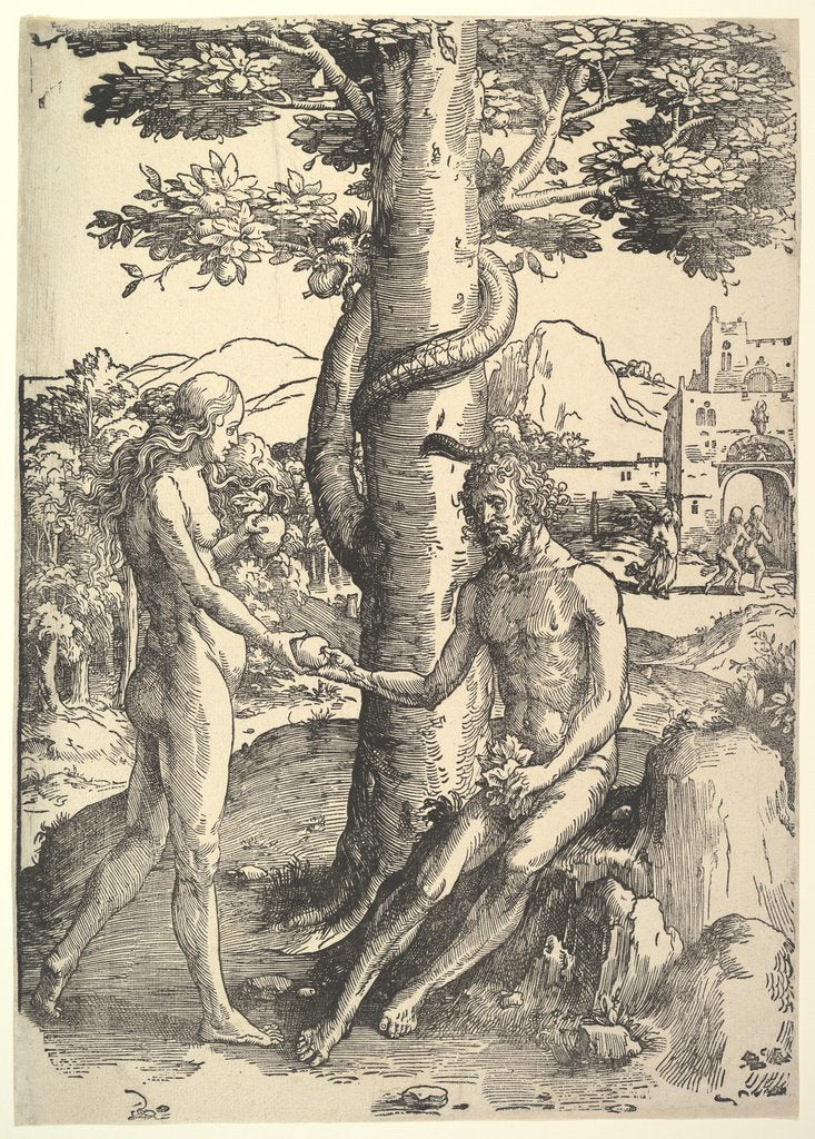 Detail of Fall of Man,, ca. 1514 by Lucas van Leyden