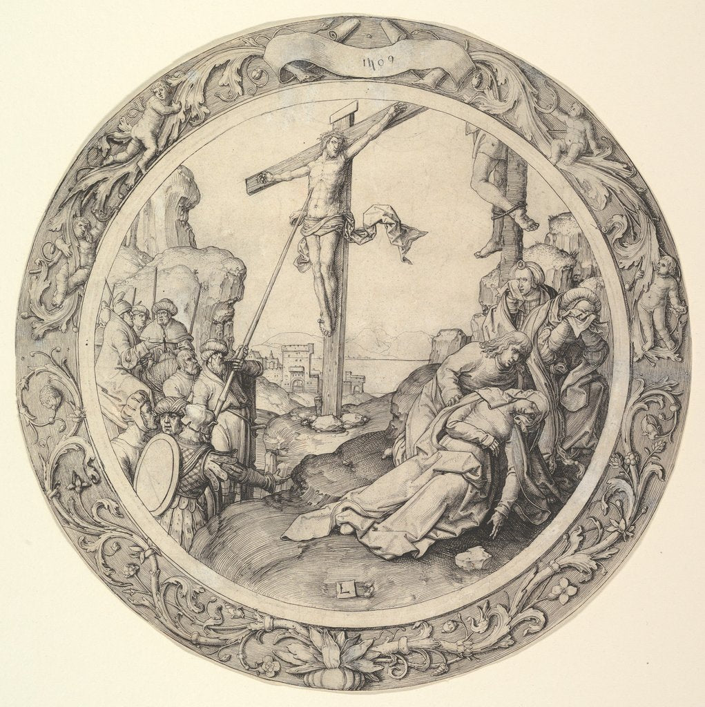 Detail of The Crucifixion, from the Circular Passion, 1509 by Lucas van Leyden