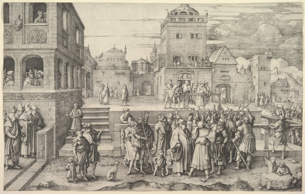 Detail of Ecce Homo, 1510 by Lucas van Leyden