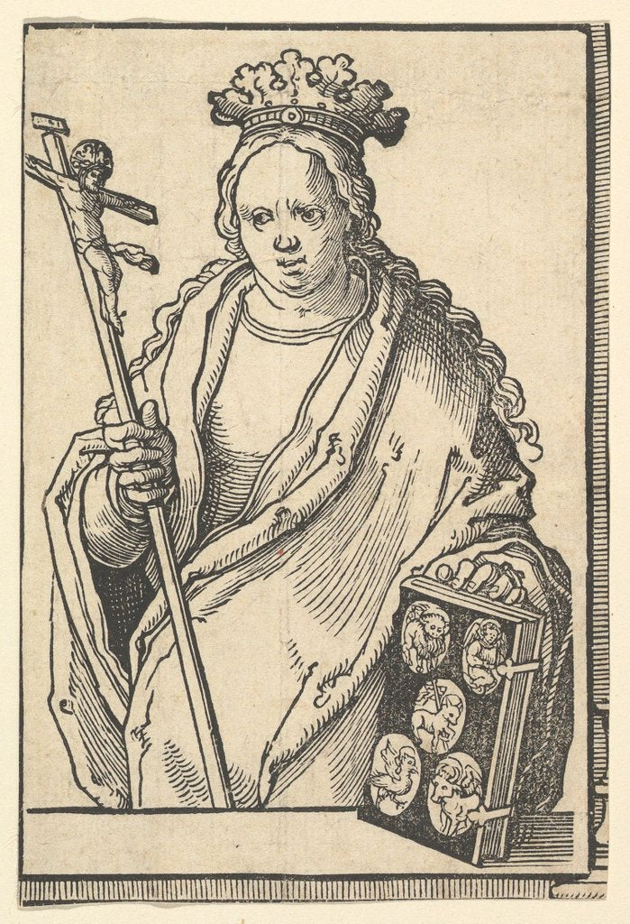 Detail of Ecclesia Christi, from the series of Sibyls, ca. 1530 by Lucas van Leyden