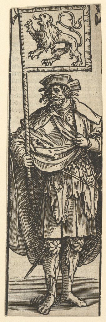 Detail of Dirk First Count of Holland, 1517 by Lucas van Leyden