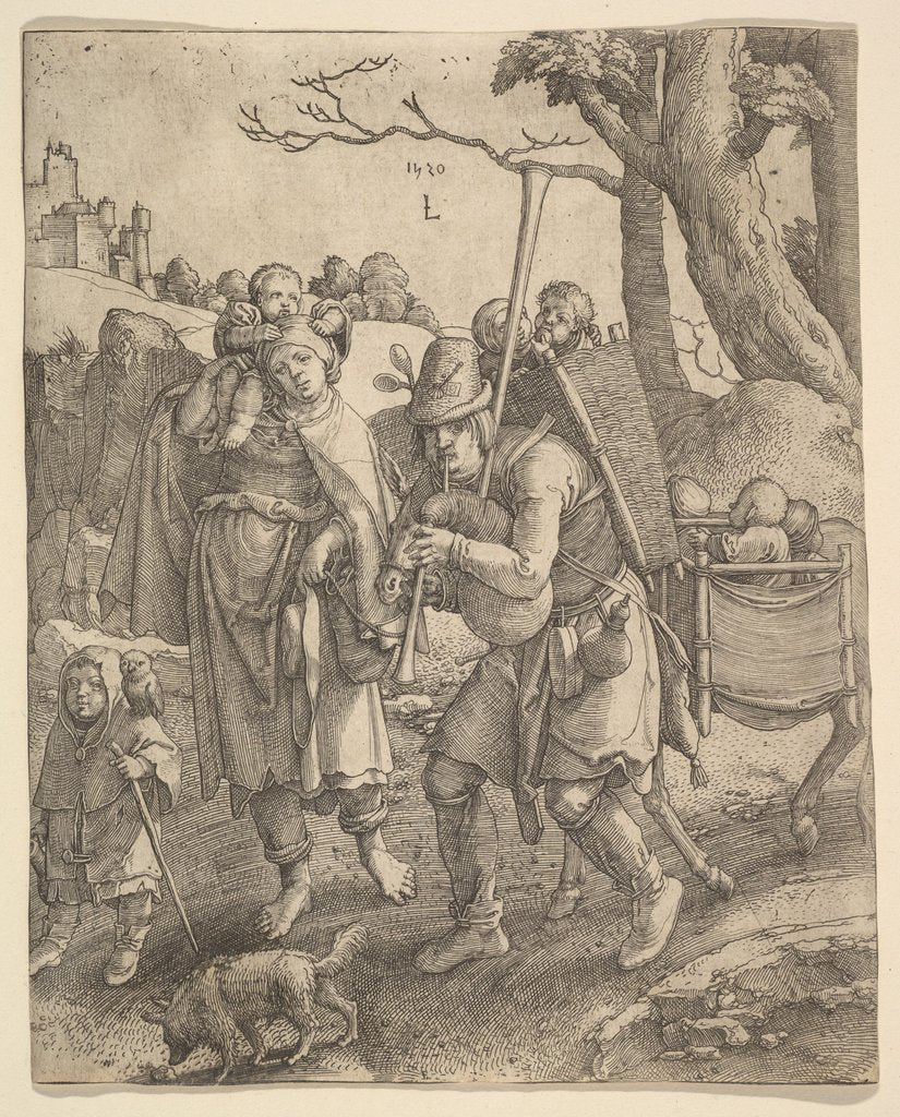 Detail of The Beggars, 1520 by Lucas van Leyden