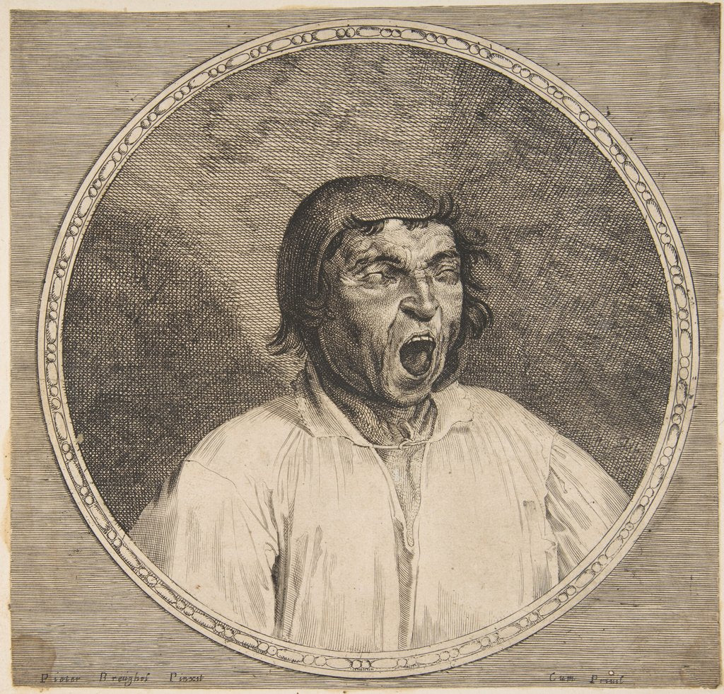 Detail of A Peasant Yawning by Unknown