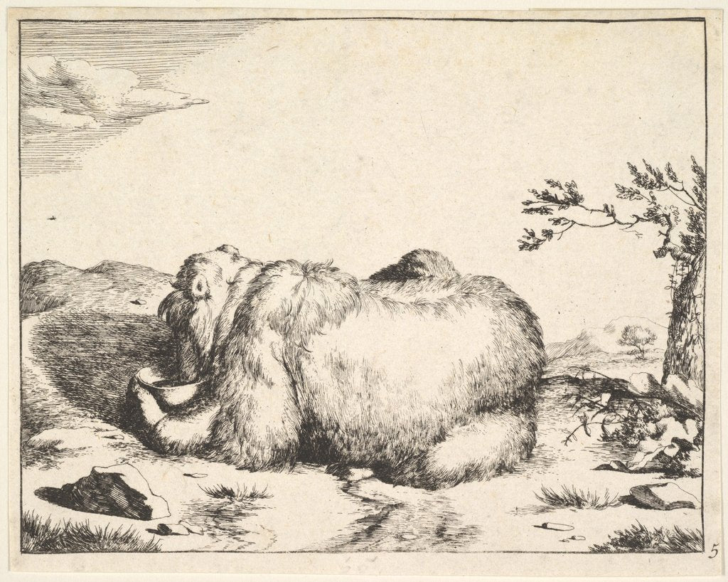 Detail of from The Set of The Bears, ca. 1664 by Marcus de Bye