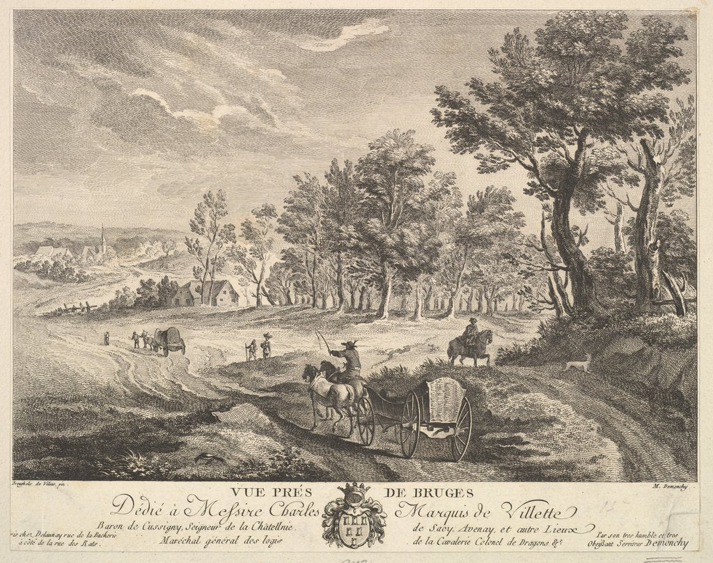 Detail of View near Bruges by Martin de Monchy