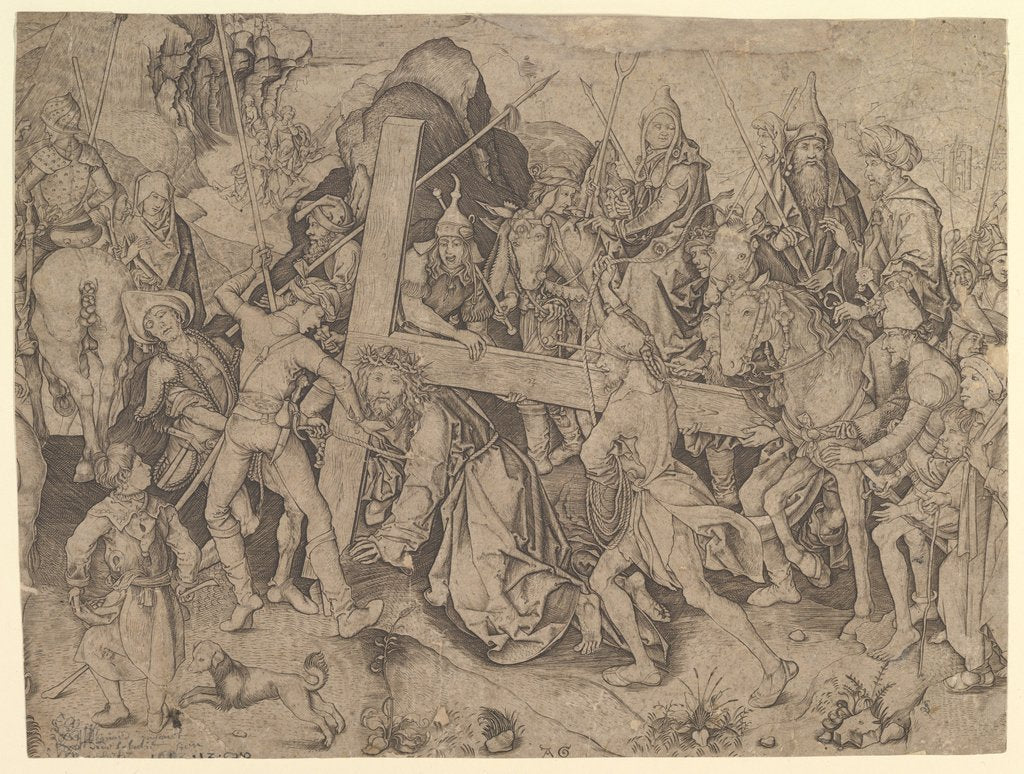 Detail of Christ Carrying the Cross, 15th century by Wolf Huber