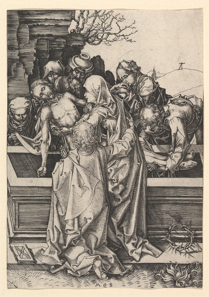 Detail of The Entombment of Christ, ca. 1435-1491 by Martin Schongauer