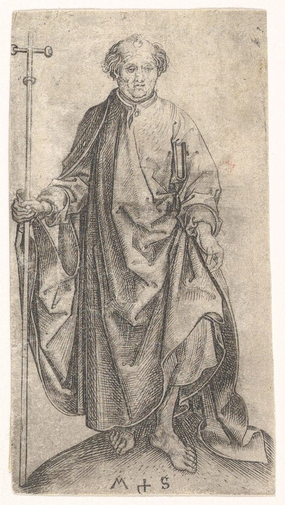 Detail of St. Philipp, ca. 1435-1491 by Martin Schongauer