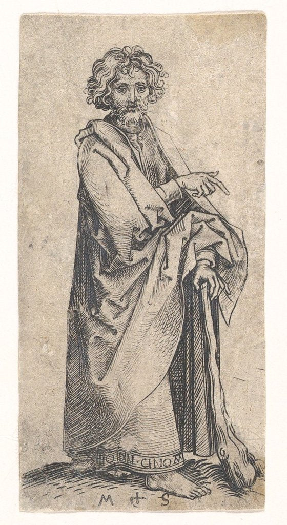 Detail of St. James the Less, ca. 1435-1491 by Martin Schongauer