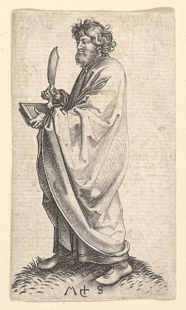 Detail of St. Bartholomew, ca. 1435-1491 by Martin Schongauer