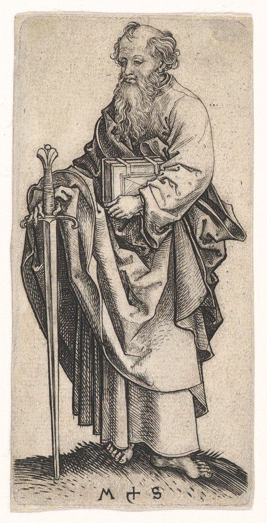 Detail of St. Paul, ca. 1435-1491 by Martin Schongauer