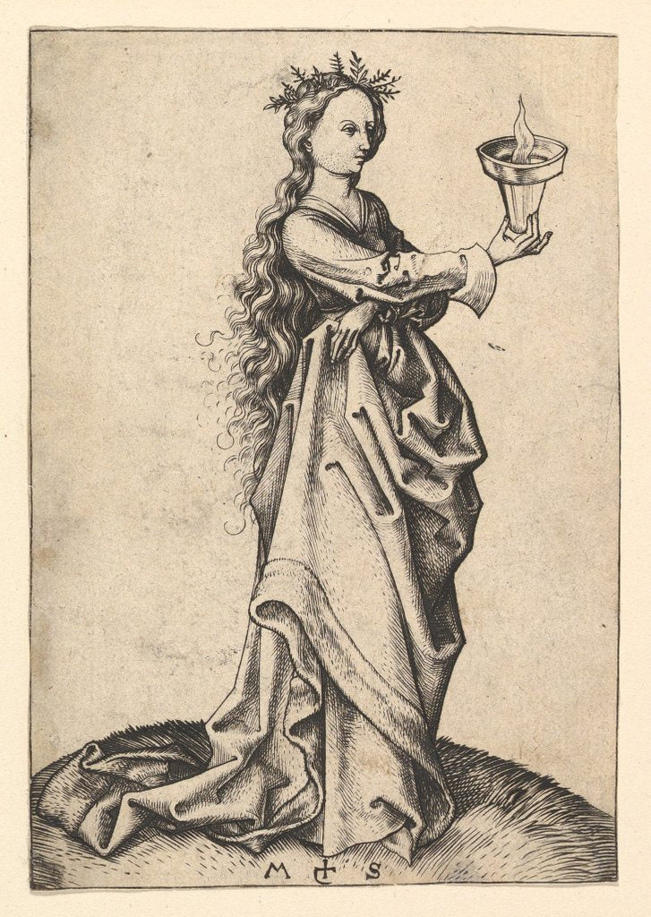 Detail of The Third Wise Virgin, ca. 1435-1491 by Martin Schongauer