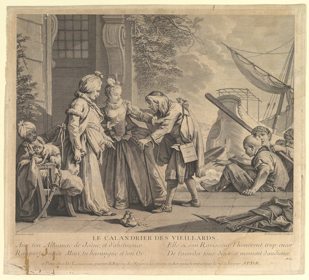 Detail of Le Calandrier des Vieillard by Nicolas de Larmessin